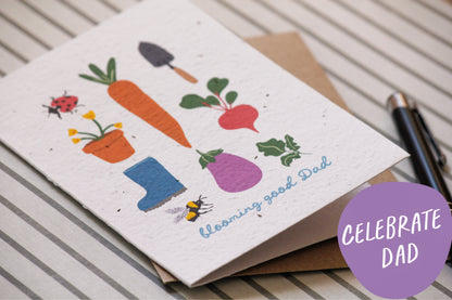 Blooming good Dad Plantable Card Wholesale