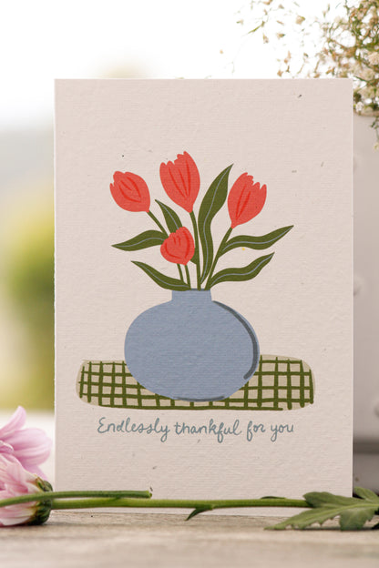 Endlessly Thankful Plantable Card Wholesale