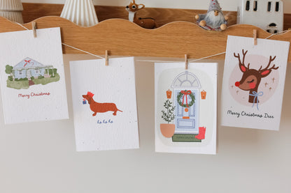 Merry Christmas Deer Plantable Card Wholesale