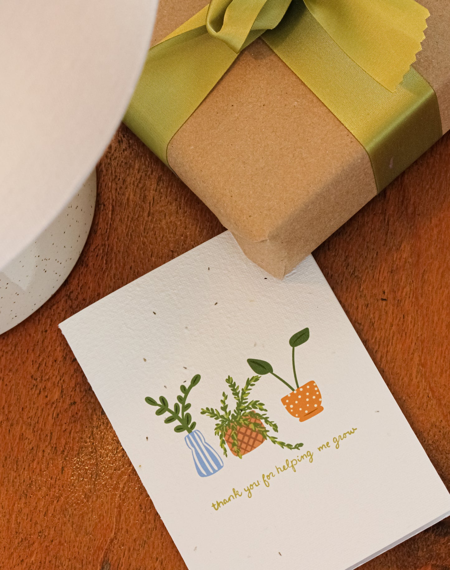 Thank You For Helping Me Grow (House Plants) Plantable Card