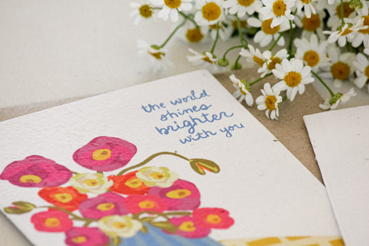 Brighter With You Plantable Card