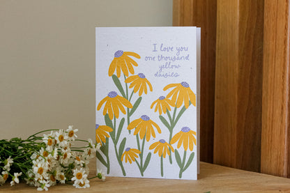 Yellow Daisies Plantable Card