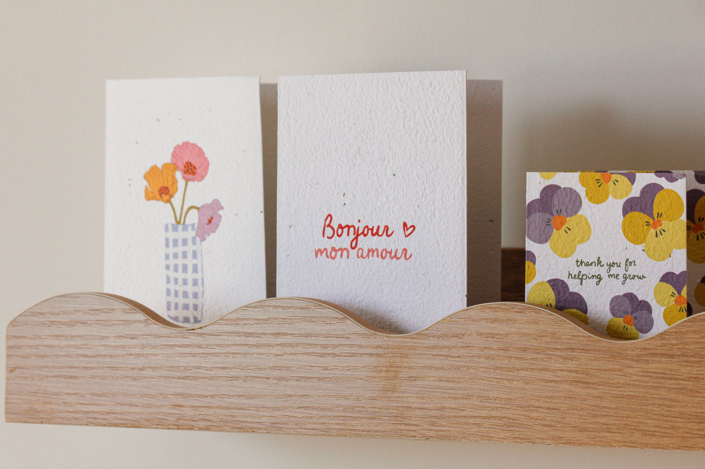 Bonjour Plantable Card Wholesale