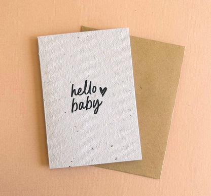 Hello Baby Plantable Card Wholesale