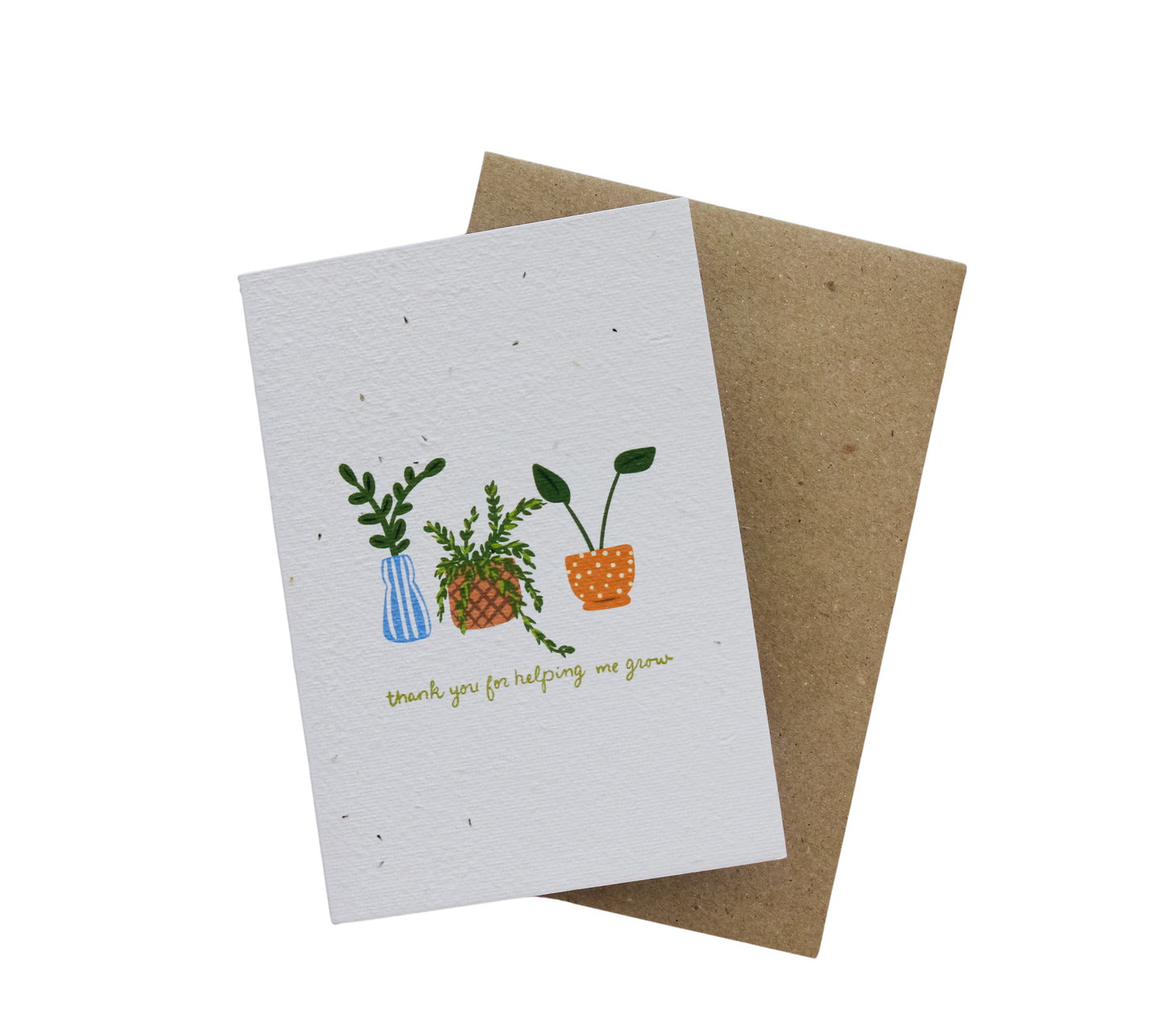 Thank You For Helping Me Grow (House Plants) Plantable Card Wholesale