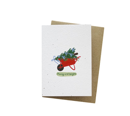 Merry and Bright Plantable Card