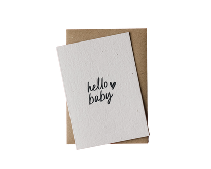 Hello Baby Plantable Card Wholesale