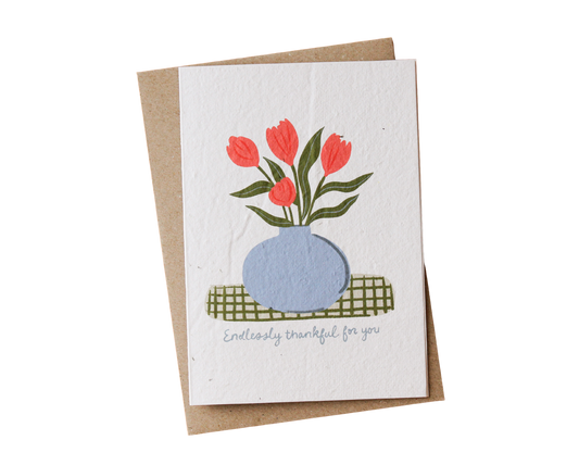 Endlessly Thankful Plantable Card Wholesale