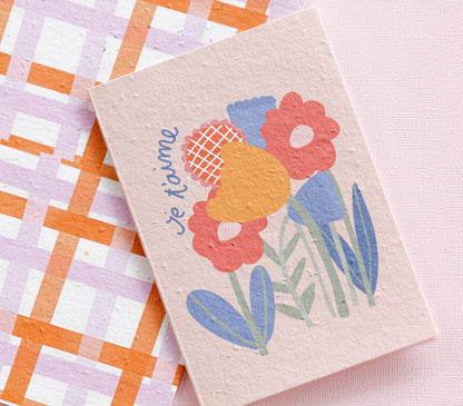 Je t’aime Plantable Card Wholesale