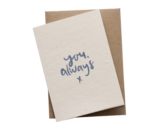 You, always Plantable Card Wholesale