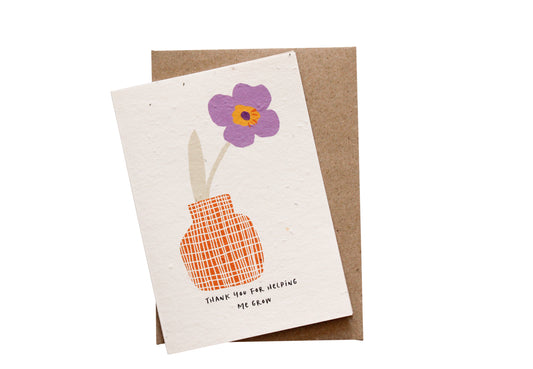 Pansy Blooming Card Wholesale