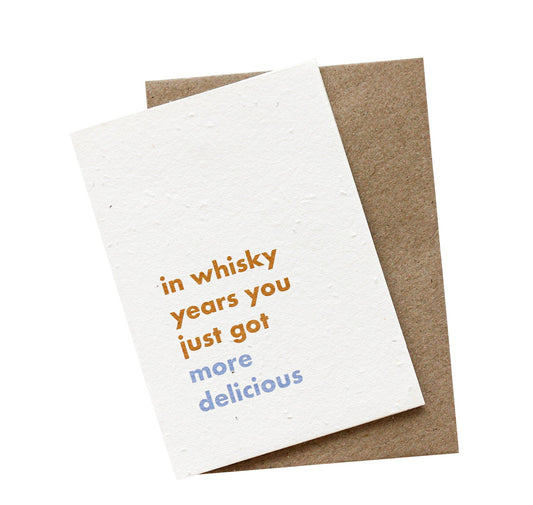 Whisky Years Plantable Card Wholesale