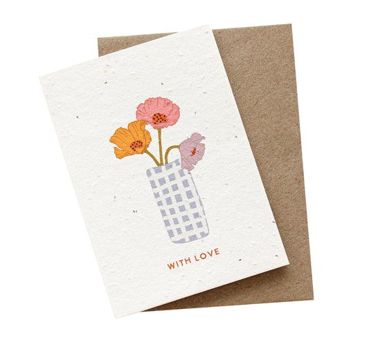 With Love Plantable Card Wholesale