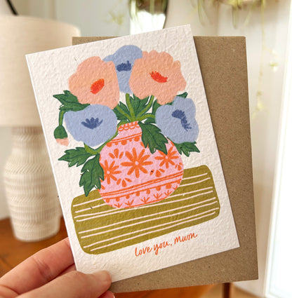 Love you, Mum Plantable Card Wholesale