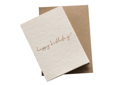 Minimal Birthday Plantable Card Wholesale